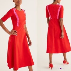 Boden Emily midi fit and flare dress size 6